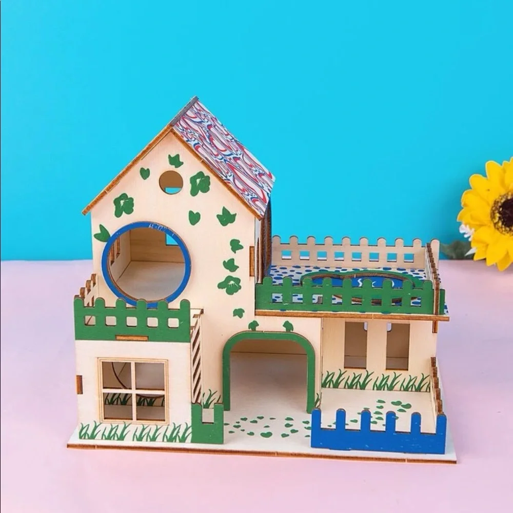 Colorful House Design Hamster House 🐀